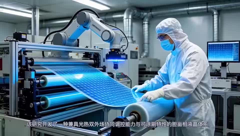 光热协同调控的可涂刷胆甾相 液晶